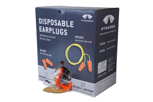 100 Pares Tapón Desechable con Cordón