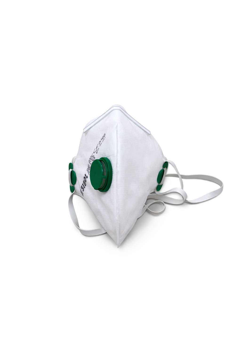 Mascarilla autofiltrante plegada FFP3 con válvula SIBOL 990 P3DV máxima protección fabricada España EN 149