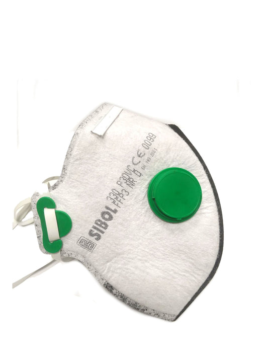 Mascarilla Autofiltrante Plegada 330 P3DVC con Carbón Activado y Válvula