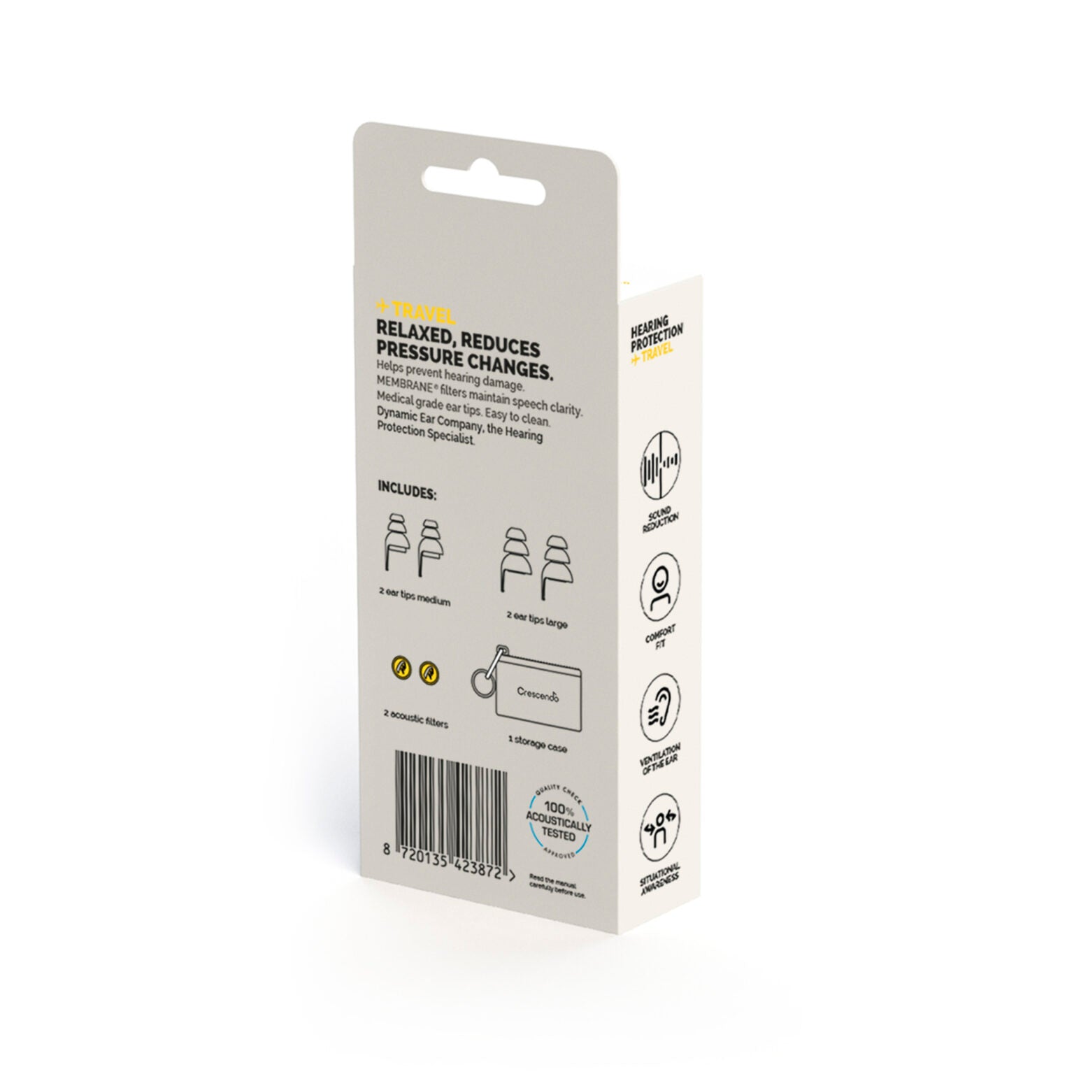 Tapones para viajes — Reducción ruido motor 15 dB